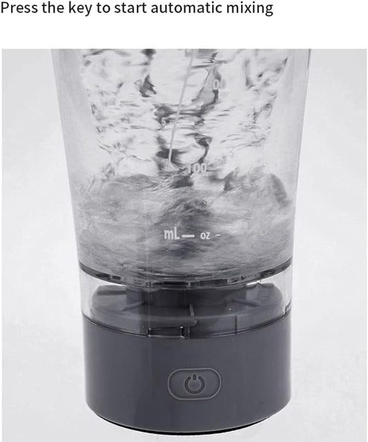 Coctelera Eléctrica Recargable 450ml – Batidora Portátil para Proteínas y Batidos Fitness